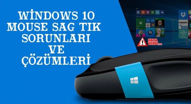 Windows 10 Fare sağ tuş çalışmama ve donma sorunları nasıl çözülür ? (Makale + Video Çözüm)