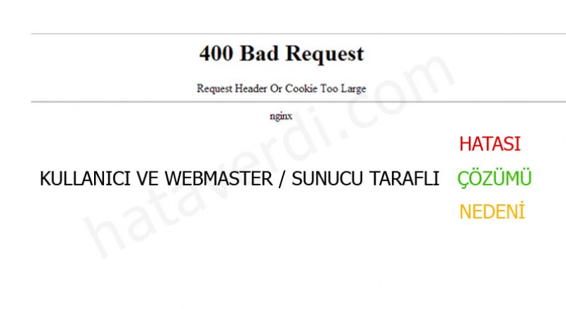 400 Bad Request Request Header Or Cookie Too Large nginx